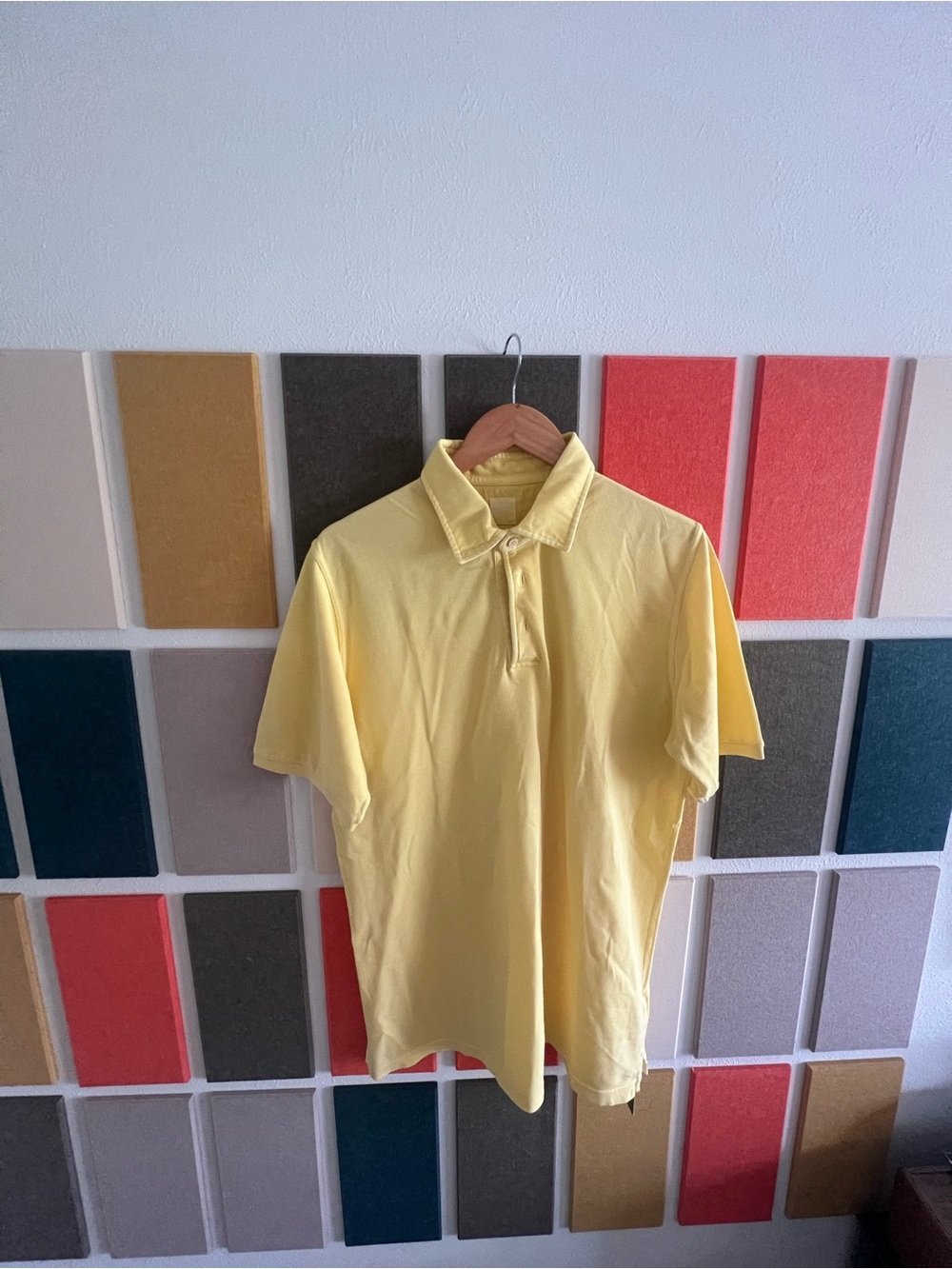 Fedeli Pique Yellow Polo Shirt